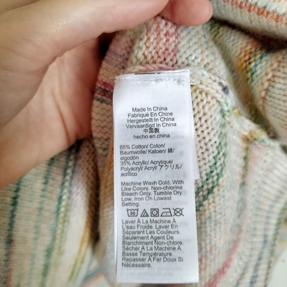 J. Crew Space-dyed boxy crewneck sweater sz M - Picture 5 of 7